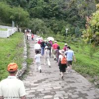 第二天在扇平山莊用過自助式早餐後，搭車至扇平森林生態科學園參觀，在園內午餐後離開。到達新威道場時，天空小雨頓解酷熱夏日，參觀新威道場金壁輝煌的建築，氣派且莊嚴，真是大開眼界！